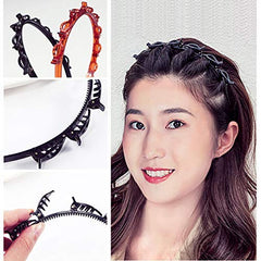 SHUNMEIL lifestyle shot of woman wearing faux bangs for a polished look