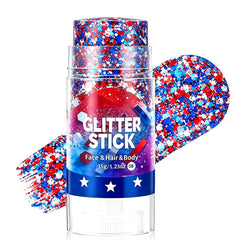SHUNSHI front packaging showing patriotic glitter stick, portable sparkle