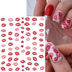 SHUXILIN sheet next to fingers for scale, helps compare decal sizes to nails