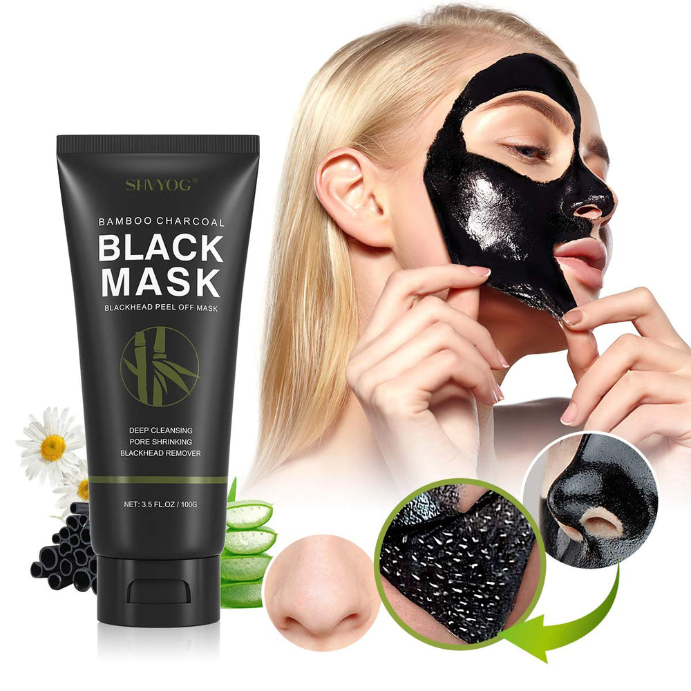 SHVYOG brush beside open mask jar demonstrating precise application