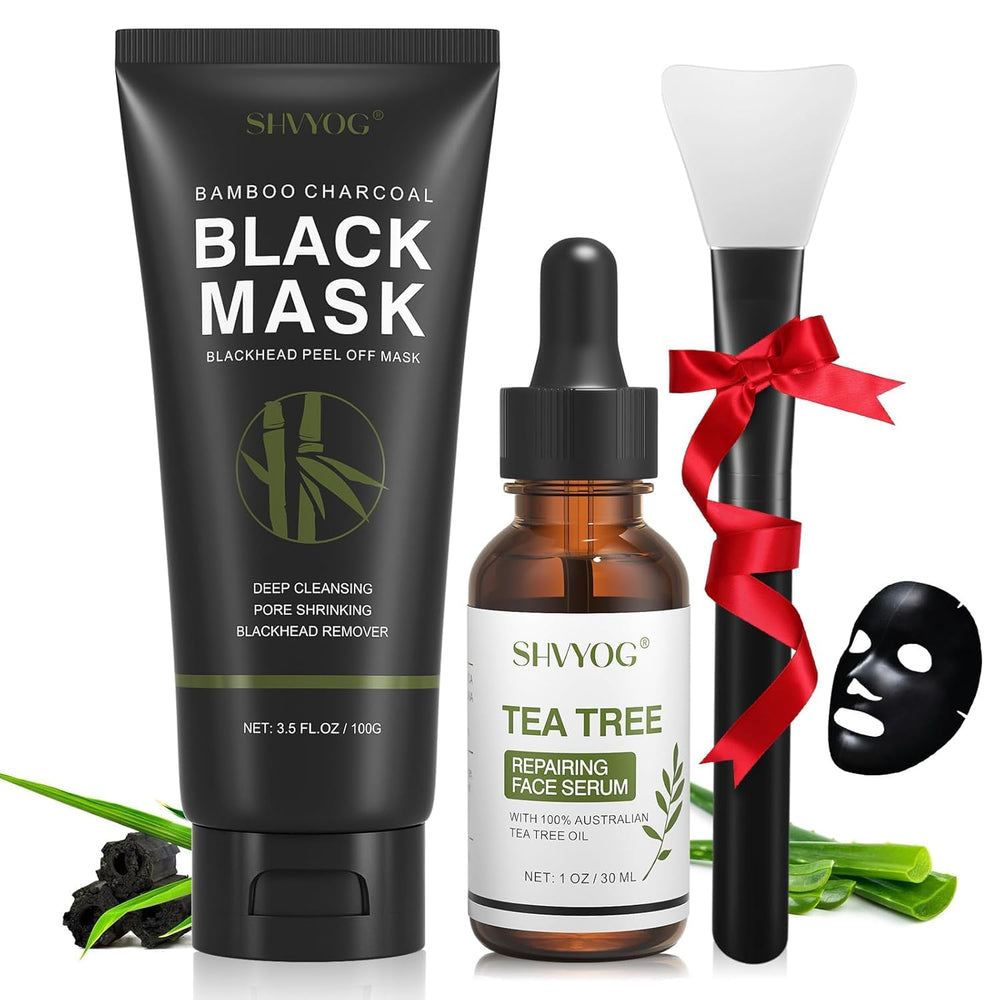 SHVYOG front packaging showing full blackhead mask kit and benefits