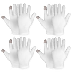 Sibba front view white gloves showing clean design and protection