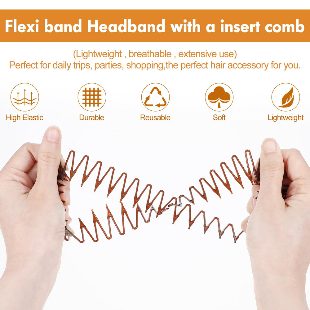 Sibba headband compared to hand to show scale and portable convenience