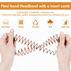 Sibba headband compared to hand to show scale and portable convenience