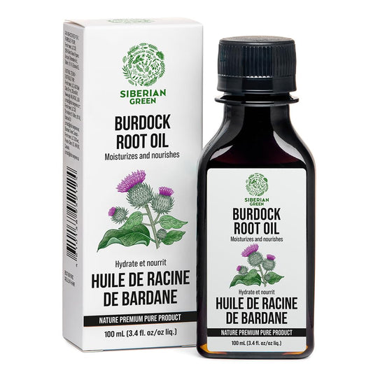 Siberian Green front packaging showing 100ml bottle and label benefits