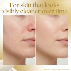 Silklean single towel flat display highlighting XL size and full-face coverage benefit