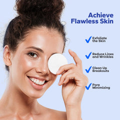 SilkyShark pad close-up texture highlighting gentle exfoliation action