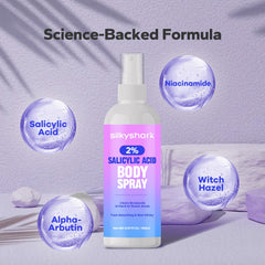 SilkyShark spray texture on hand absorbing quickly for non-sticky feel