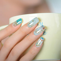 SILPECWEE finished manicure on hands illustrating salon-quality result