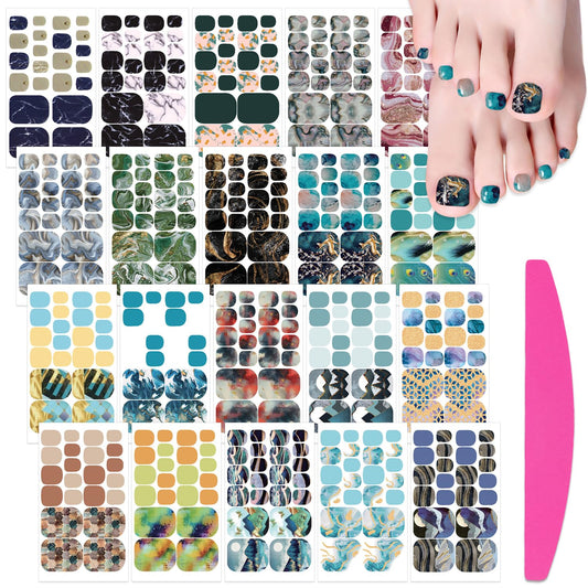 SILPECWEE front packaging showing toe nail sticker sheets and nail file for quick salon looks