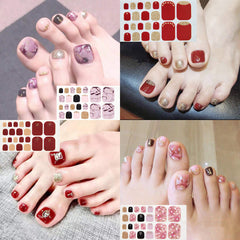SILPECWEE strawberry motif sheet showing playful prints for custom pedicures