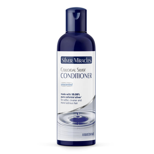 Silver Miracles conditioner bottle front label showing scent-free formula benefit