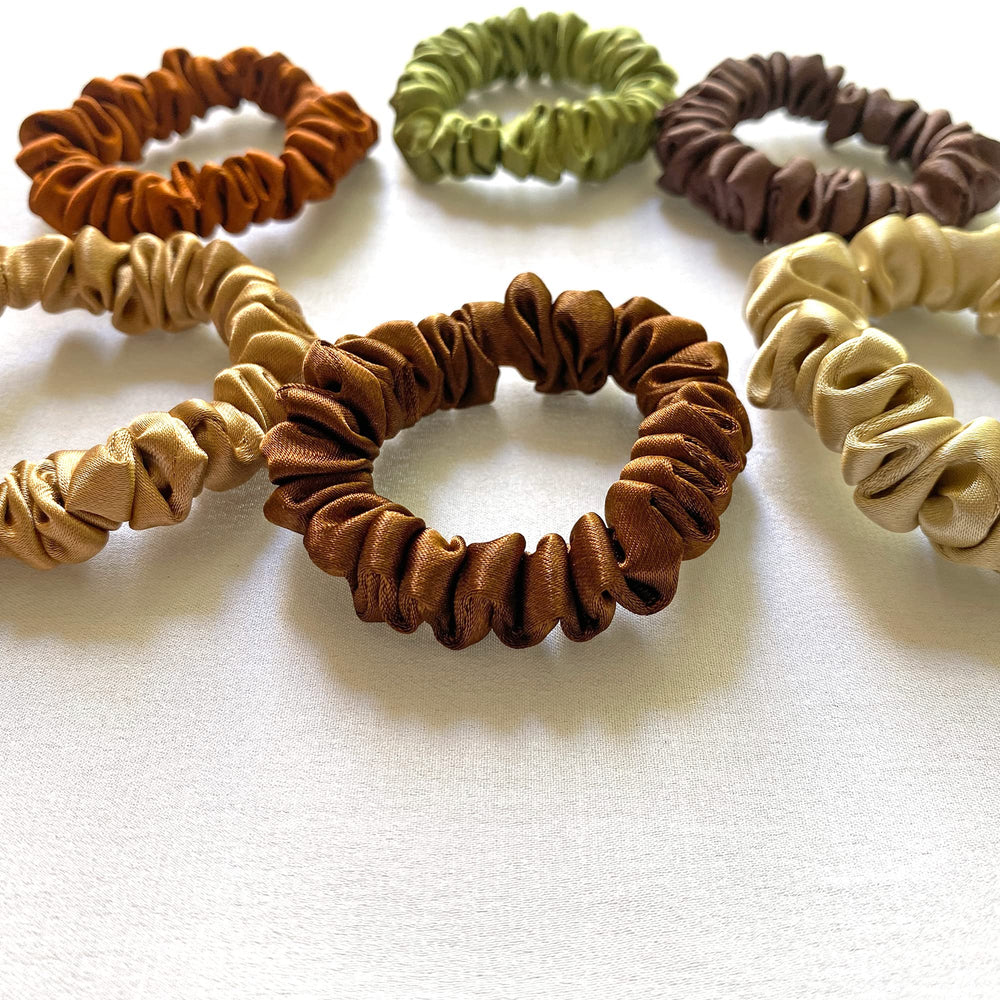 silvr bear six earthy tones laid flat showing color variety for outfit matching
