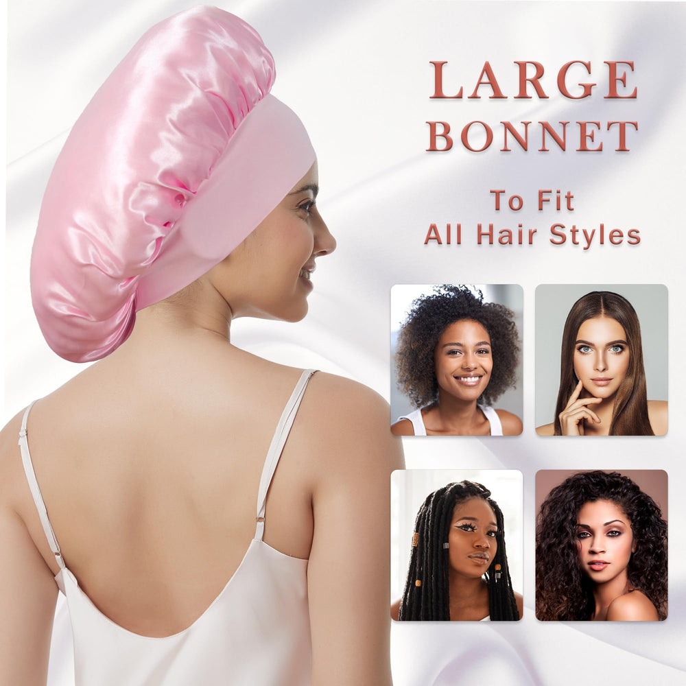 Simapu bonnet on bedside table suggesting easy nightly hair-care benefit