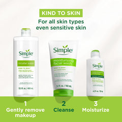 Simple bottle beside vitamin B5 and E visuals highlighting nourishing support