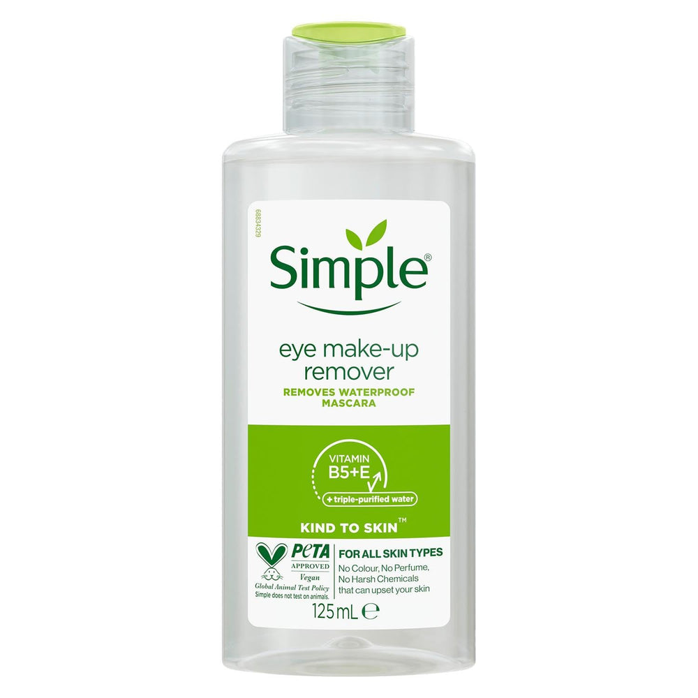 Simple front packaging showing bottle and clear gentle formula benefit