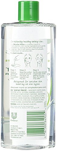 Simple product in use removing makeup with cotton pad for clean skin