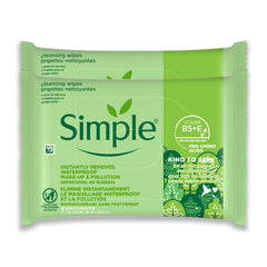 Simple pack front view showing two compact resealable pouches and branding benefit: portable cleansing