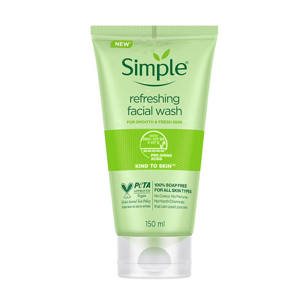Simple front packaging showing bottle and brand benefits