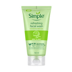 Simple front packaging showing bottle and brand benefits