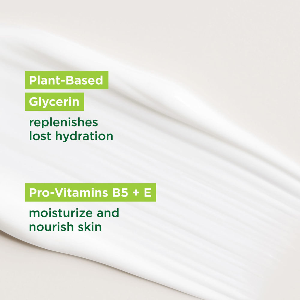 Simple cream being scooped into hands showing easy application and comfort