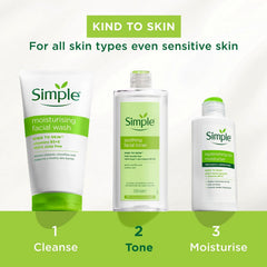 Simple toner held in hand for size comparison and travel-friendly volume benefit