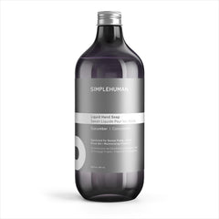 simplehuman front packaging showing 30 fl oz refill and eco benefits