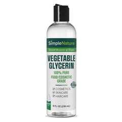 SimpleNature front bottle view showing label and clean glycerin for versatile moisturizing