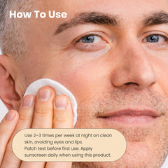 Simplified Skin applied to underarm demonstrating odor-control exfoliation