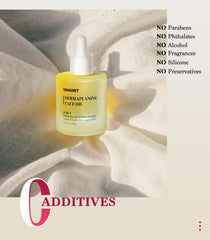 SINAHET 50ml bottle next to hand showing compact portable size