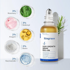 Singrace roll-on head closeup demonstrating precise applicator for targeted benefit