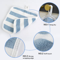 SINLAND cloth in hand to show 8x8 inch scale and convenient size