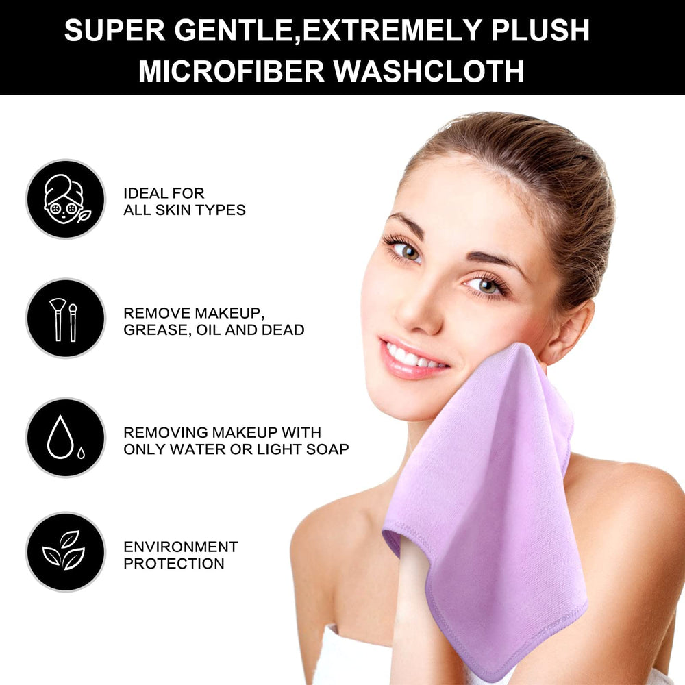 SINLAND cloth removing makeup from cheek demonstrating effective cleansing