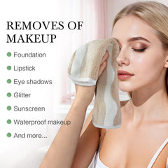 SINLAND washcloth styled on bathroom counter for daily skincare routines