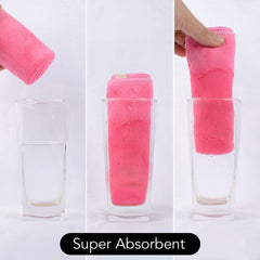 SINLAND washcloth removing makeup from face, effective gentle cleansing