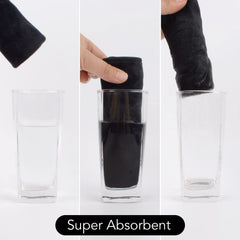 SINLAND washcloth beside skincare bottles for routine convenience