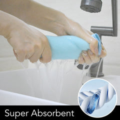 SINLAND washcloth removing makeup with water for clean skin