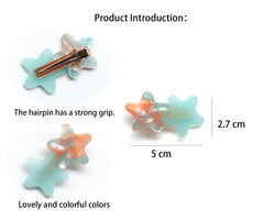 SINNKY star barrette worn in hair illustrating neat side-sweep hold