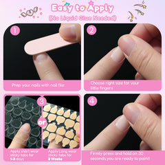 SINOKAME painted clear tips before and after showing customizable finish