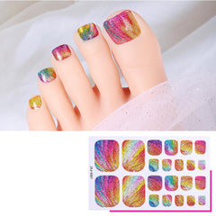 SINSEN full sheet layout featuring six different gradient and glitter designs for styling options