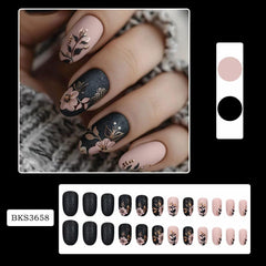 SINSEN press-on nails next to coin showing scale for accurate sizing benefit