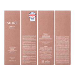 SIORÉ toner poured into cap showing foam consistency and control