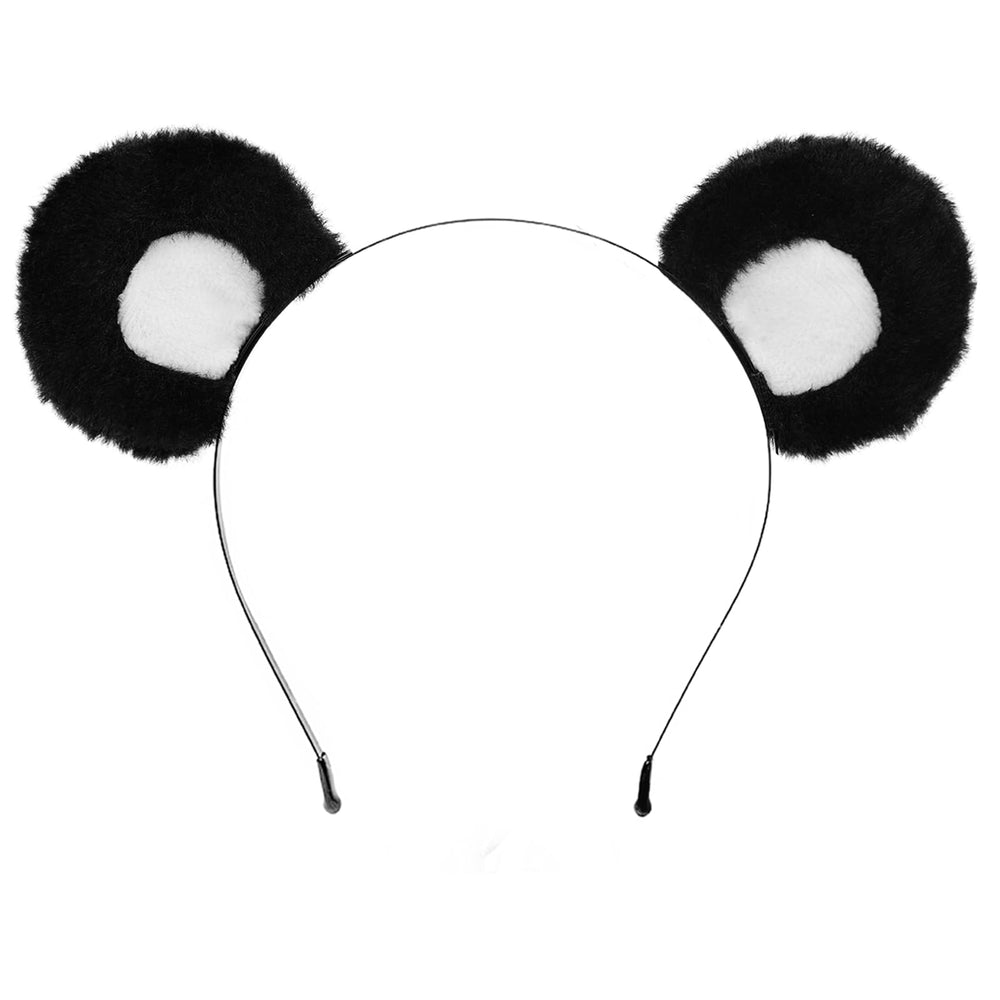 SIOTMERA front view of black bear headband shows cute functional design
