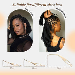 Siphis tool in use retightening a loc for neat scalp maintenance