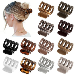 Sisiaipu twelve-color array laid flat showing gloss, leopard and metallic shades for styling options