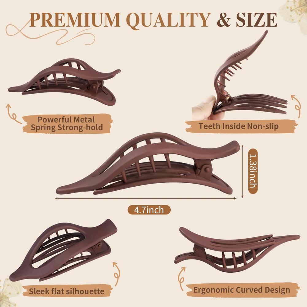Sisiaipu clip holding thick hair securely, strong grip benefit