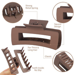 Sisiaipu clip in use securing a thick bun demonstrating comfortable all-day hold