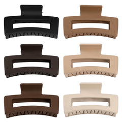 Sisiaipu mixed color assortment of six clips displayed flat to show color variety and coordination