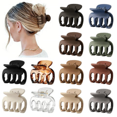 Sisiaipu front display of 12 clips showing colors and compact size for easy styling