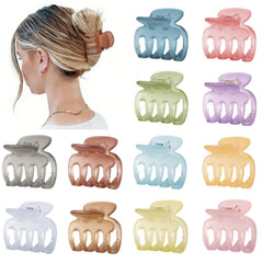 sisiaipu front view of 12 colored clips showing variety and convenience